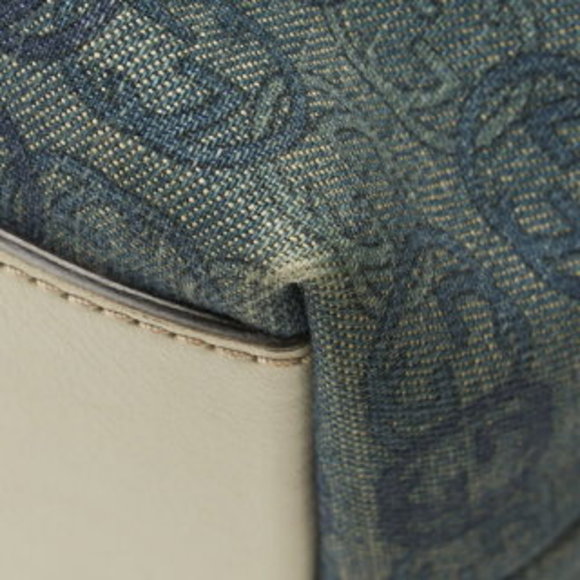 Gucci GG denim tote bag Shoulder Bag blue white leather - Picture 6 of 8